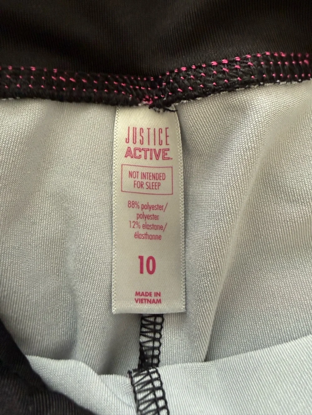 Justice Active Neon Geometric Athletic Shorts Size 10 Workout Dance Gym